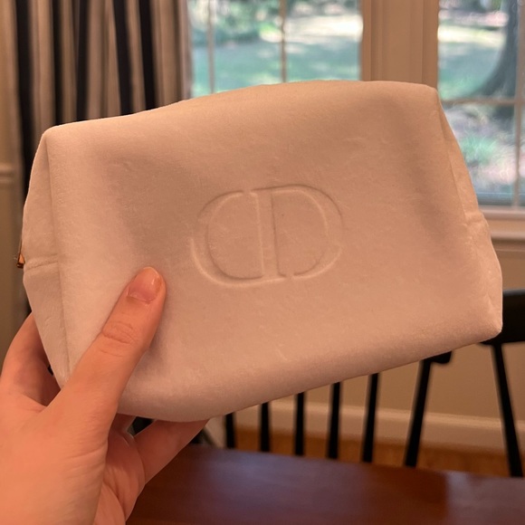 DIOR Cosmetic Makeup Bag Clutch Lot of 5 Excellent Condition Pink White Black - Picture 11 of 13